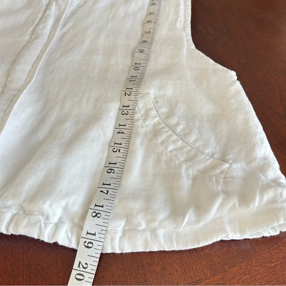 Cami NYC | White Linen Hooded Vest - Picture 8 of 9